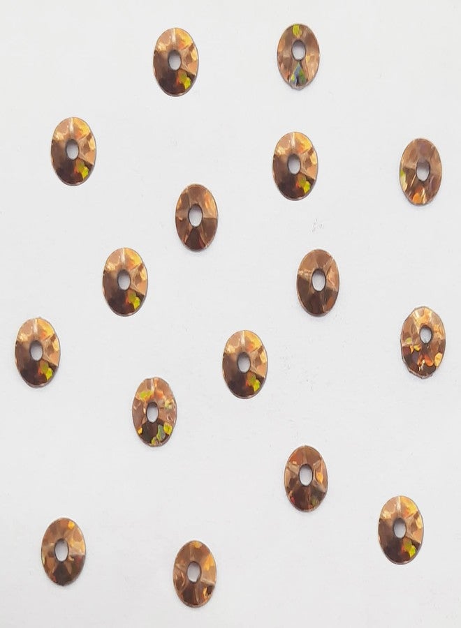 eshoppee 200 gm, 2 mm Brown Color Round Shape Sequins Sitara, for Jewellery Making Embroidery Material Art and Craft DIY kit, Glitter Sequince Beads (17, 200 gm) - Image 3
